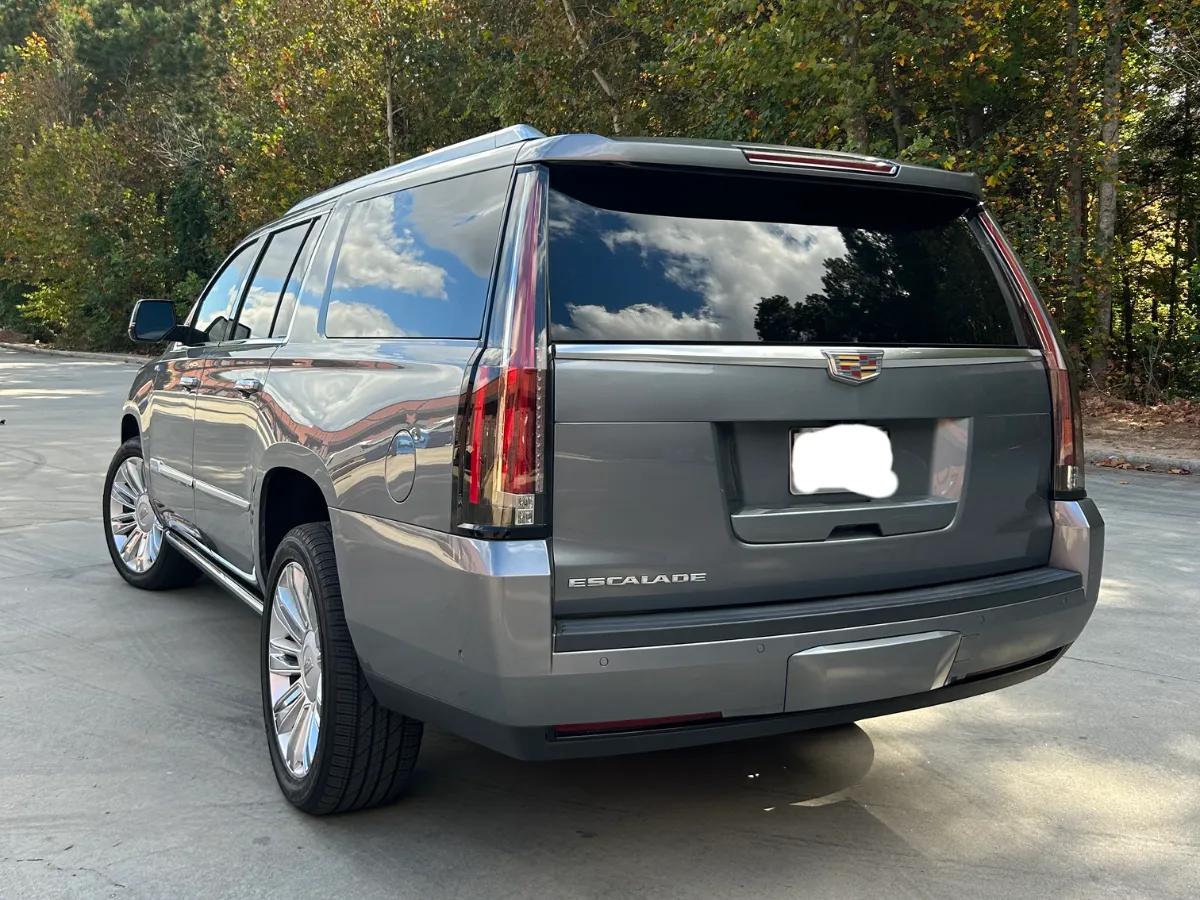 grey escalade after tinting windows