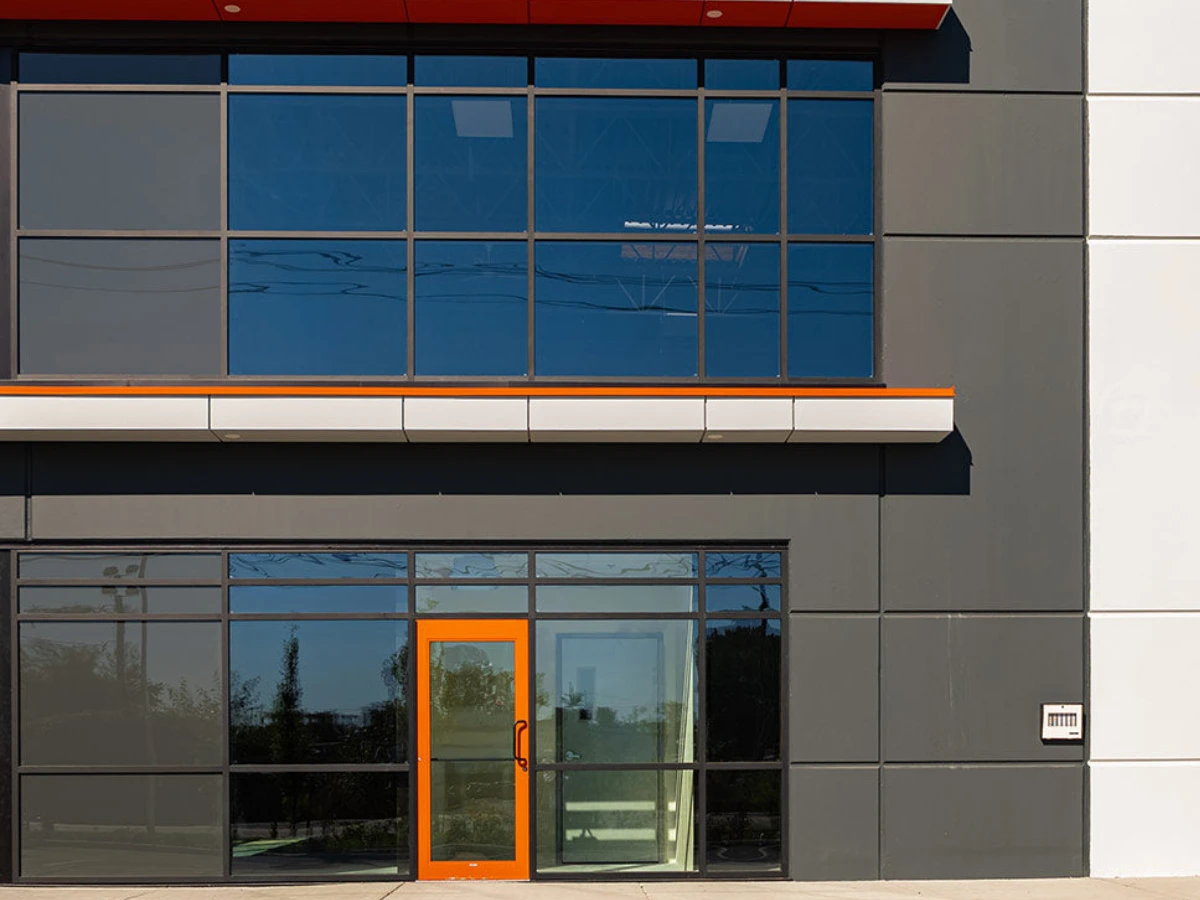 commercial building windows after tinting