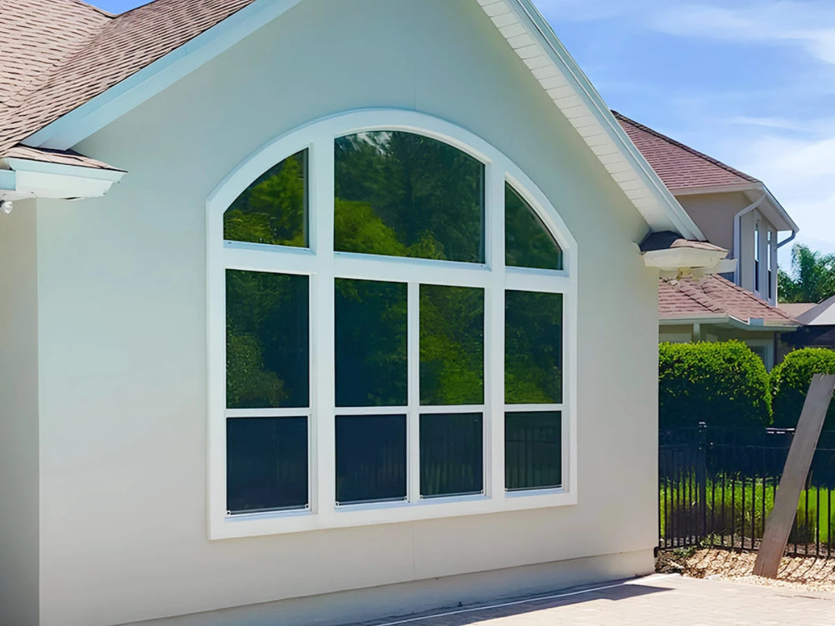 residential windows after window tinting service