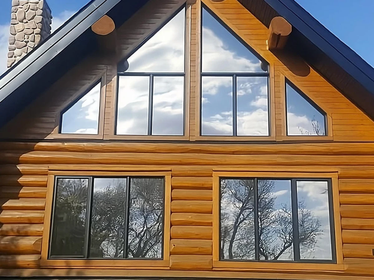 outside house windows tinted