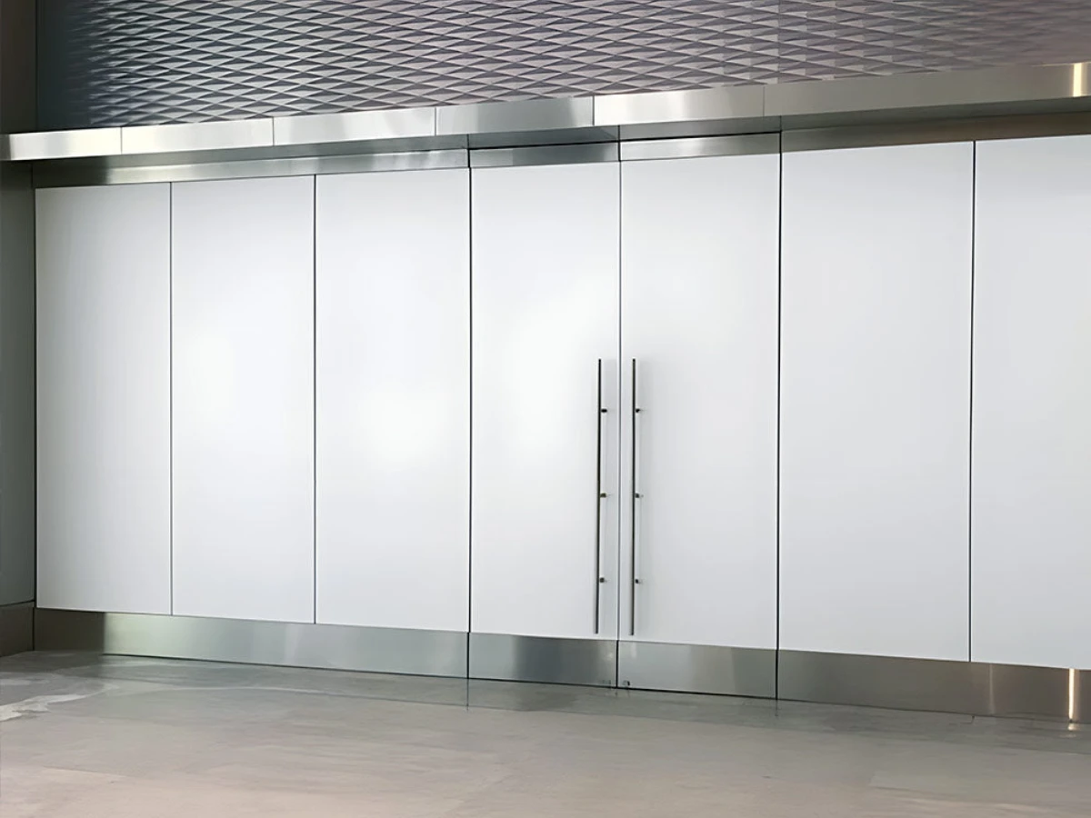 interior door tinted with white out window film